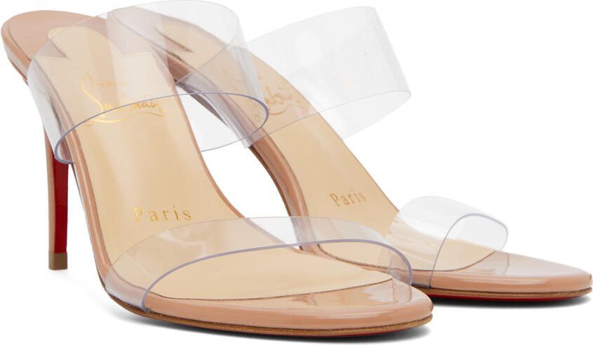 Christian Louboutin Beige Just Nothing 85 Sandals - Picture 2