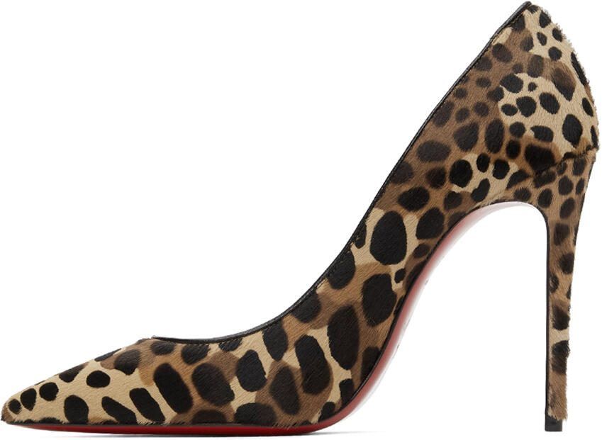 Christian Louboutin Beige Kate 100mm Heels - Picture 3