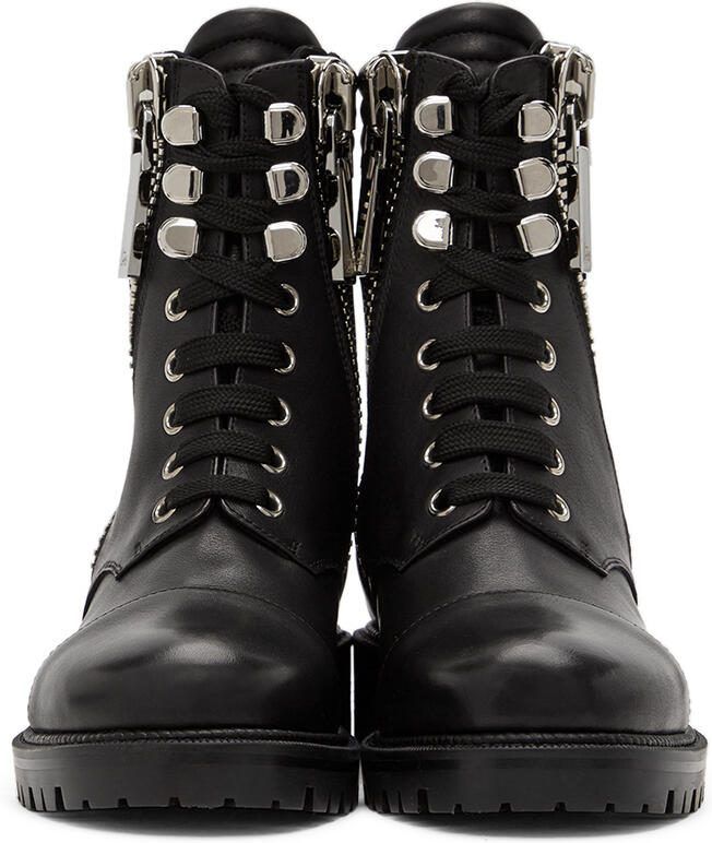 Christian Louboutin Black Leather En Hiver Ankle Boots - Picture 2