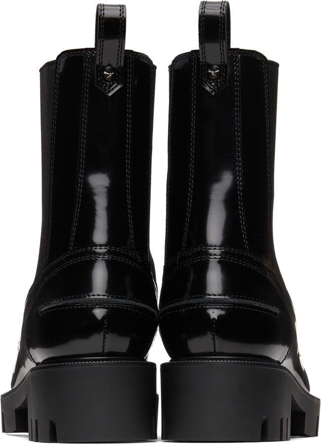 Christian Louboutin Black Montezu Lug Ankle Boots - Picture 3