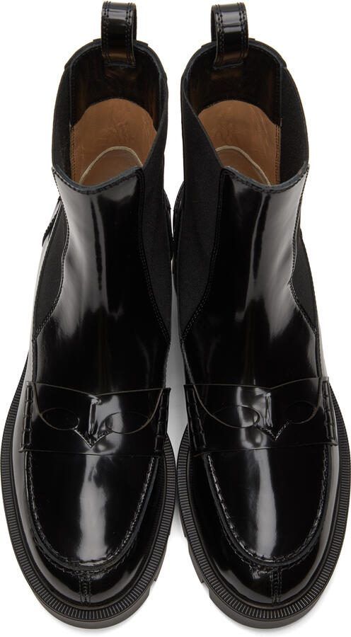 Christian Louboutin Black Montezu Lug Ankle Boots - Picture 4