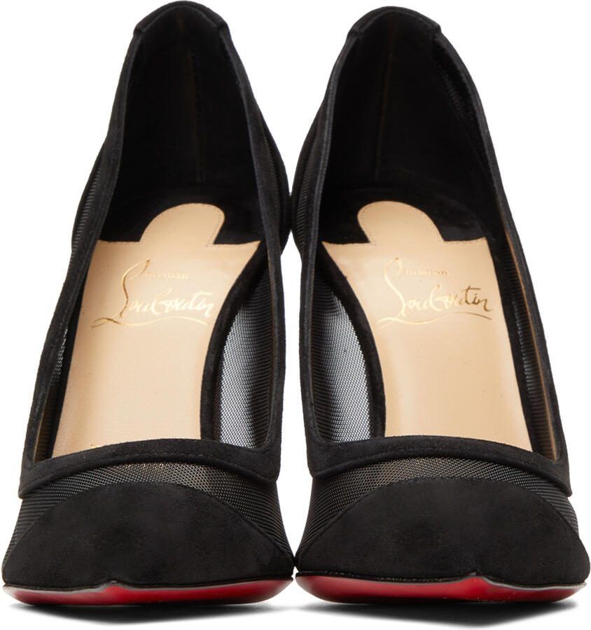 Christian Louboutin Black Suede Galativi 100 Heels