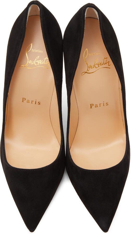 Christian Louboutin Black Suede So Kate 120 Heels - Picture 3