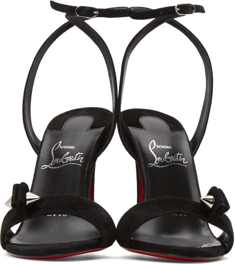 Christian Louboutin Black Suede Umberta 100 Heels - Picture 3