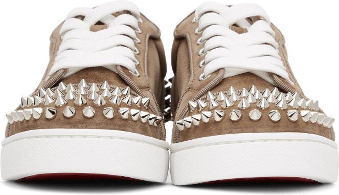 Christian Louboutin Brown Suede Vieira 2 Orlato Sneakers - Picture 3