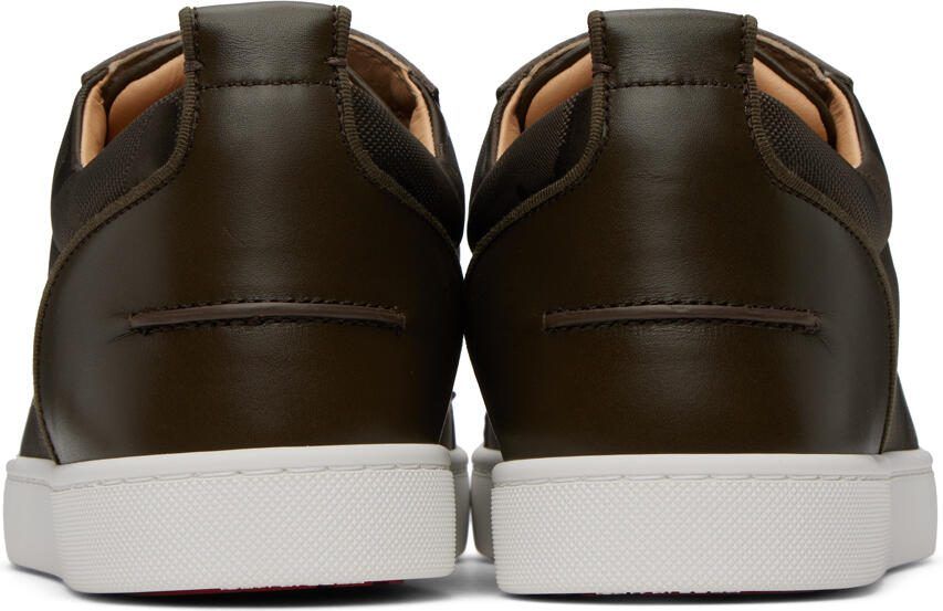 Christian Louboutin Khaki Louis Junior Spikes Sneakers