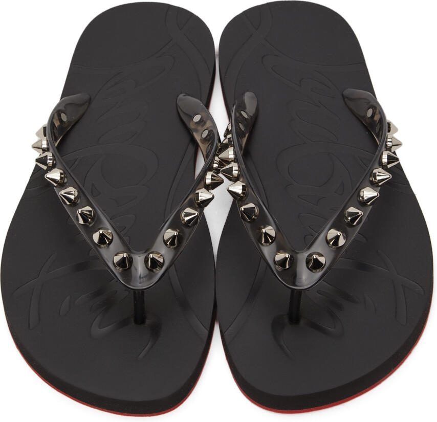 Christian Louboutin Loubi Flip Spikes Donna Flat Sandals
