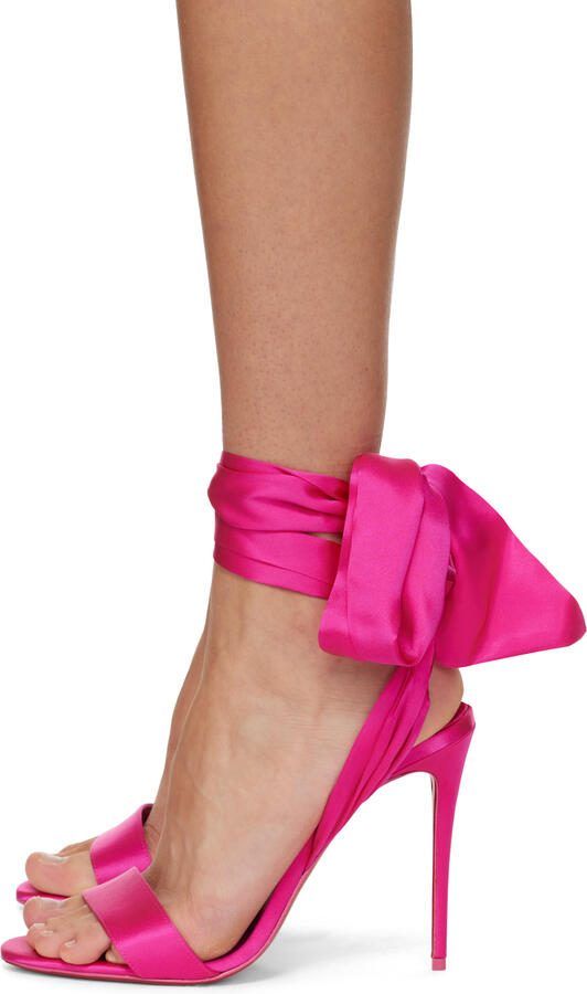 Christian Louboutin Pink 'Sandale du Désert' Heeled Sandals - Picture 2