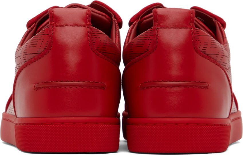 Christian Louboutin Red Louis Junior Spikes Orlato Sneakers