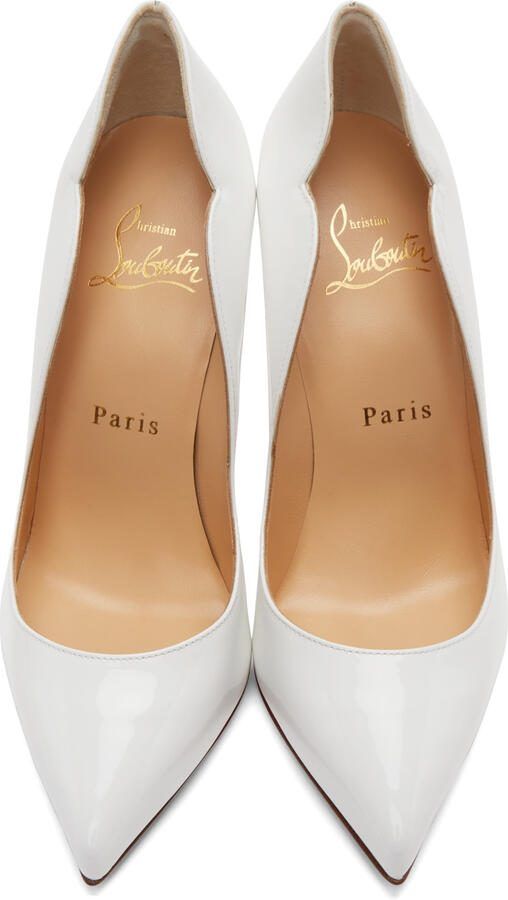 Christian Louboutin White Hot Chick 100mm Heels - Picture 4