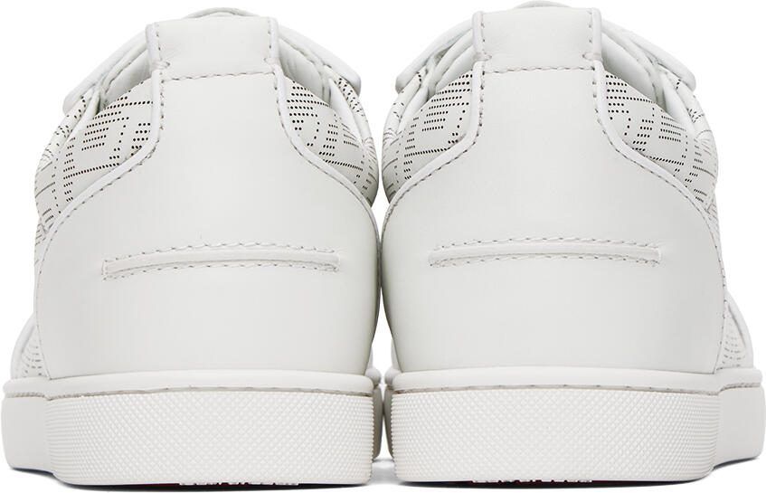 Christian Louboutin White Louis Junior Spikes Sneakers