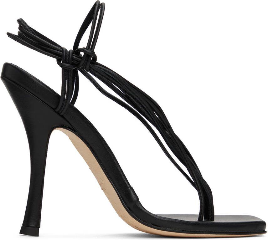 Christopher Esber Black Rosa Strappy Heels - Picture 5