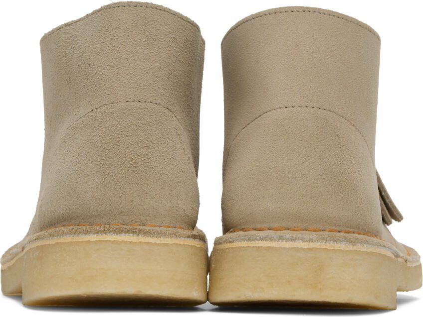 Clarks Originals Beige Lace-Up Desert Boots