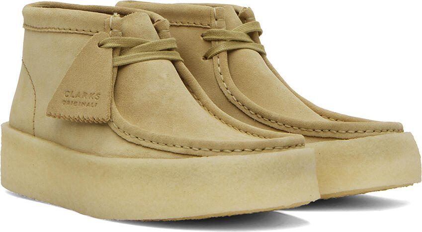 Clarks Originals Beige Wallabee Cup Boots - Picture 2