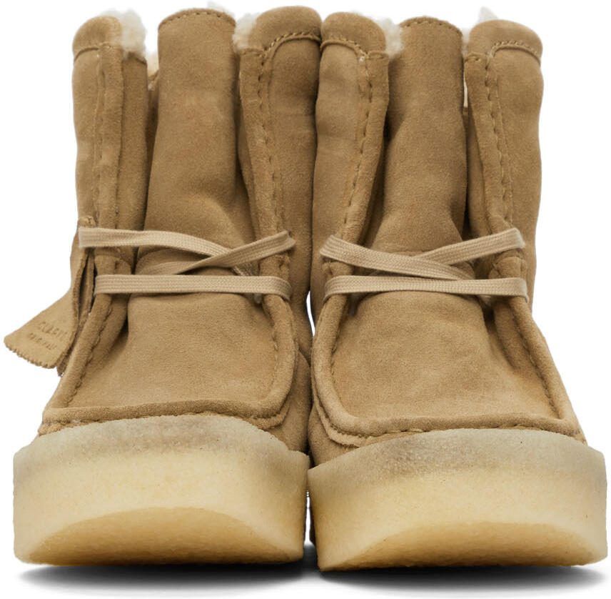 Clarks Originals Beige Wallabee Cup Hi Boots - Picture 2