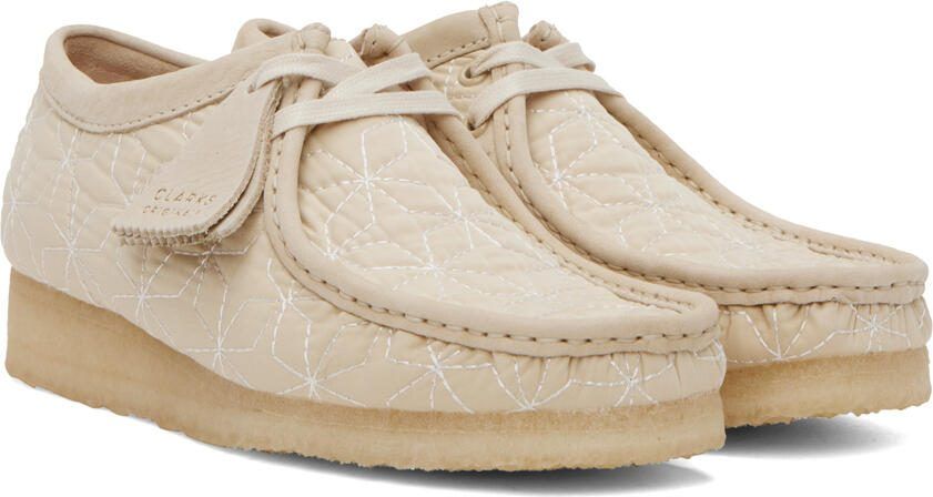 Clarks Originals Beige Wallabee Derbys - Picture 2