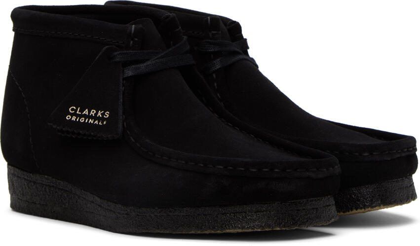 Clarks Originals Black Suede Wallabee Desert Boots - Picture 7