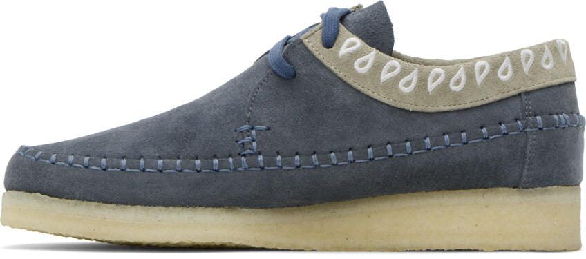Clarks Originals Navy Weaver Derbys - Picture 3