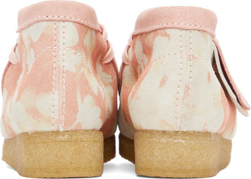 Clarks Originals Pink Floral Wallabee Derbys - Picture 2