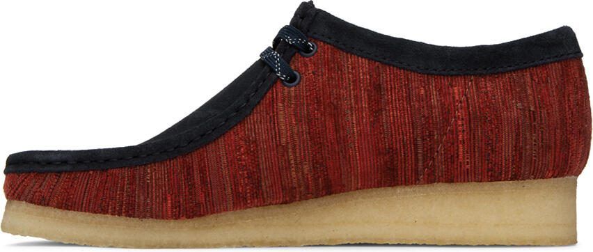 Clarks Originals Red  Navy Wallabee Derbys - Picture 3