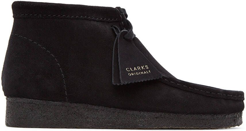 Clarks Originals Black Suede Wallabee Desert Boots - Picture 13