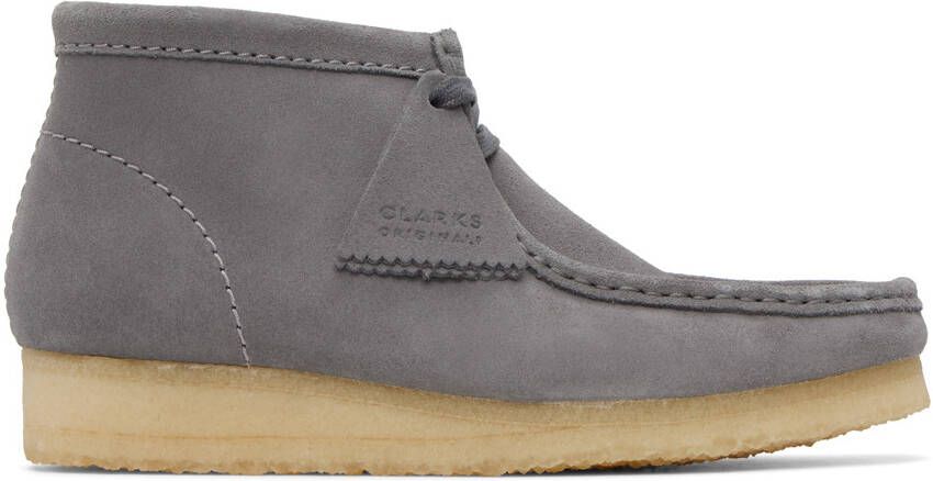Clarks Originals Gray Wallabee Desert Boots - Picture 5