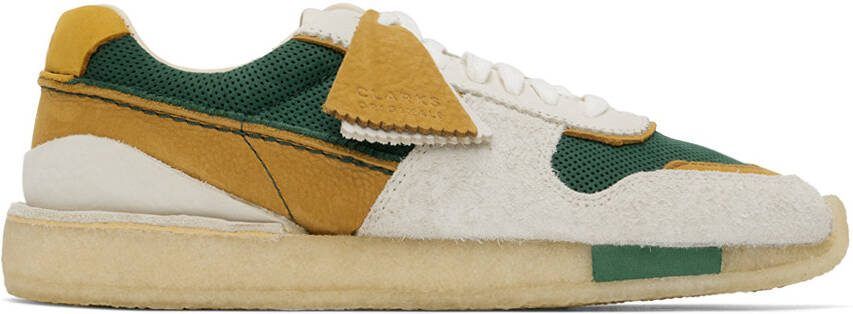 Clarks Originals Green  Orange Tor Run Sneakers
