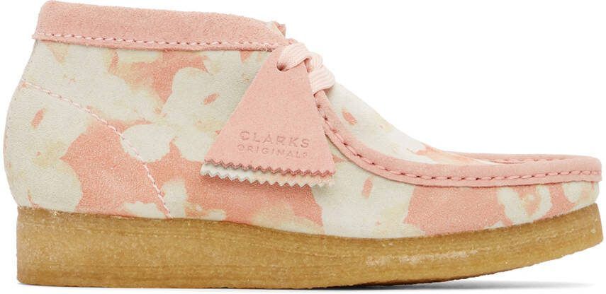 Clarks Originals Pink Floral Wallabee Derbys - Picture 5