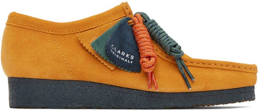 Clarks Originals Yellow  Blue Wallabee Oxfords - Picture 5