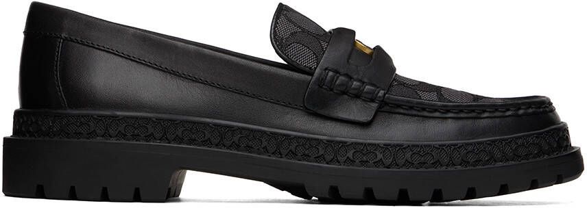 Coach 1941 Black Signature Coin Loafers - Picture 5
