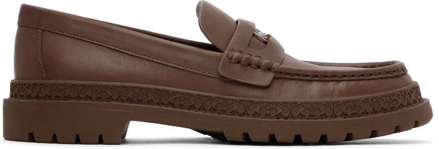 Coach 1941 Brown Coin Loafers - Picture 5