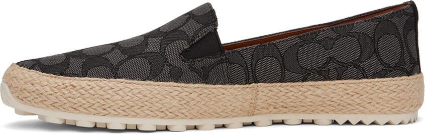 Coach 1941 Gray  Black Signature Jacquard Espadrilles - Picture 4