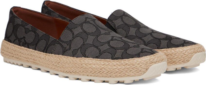 Coach 1941 Gray  Black Signature Jacquard Espadrilles - Picture 3