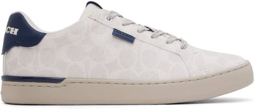 Coach 1941 White  Navy Lowline Sneakers - Picture 5
