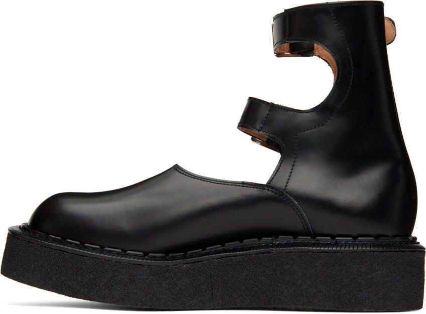 Comme des Garçons Homme Plus Black George Cox  John Moore Edition Double Strap Boots - Picture 3