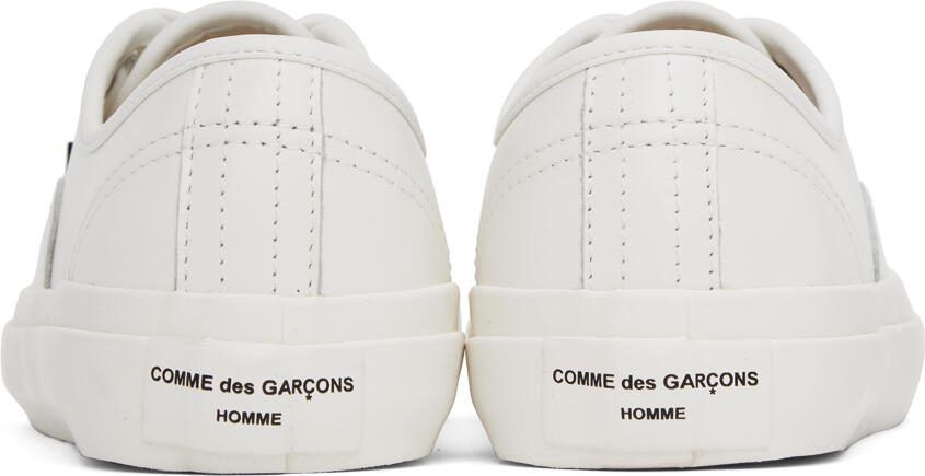 Comme des Garçons Homme White Paneled Sneakers