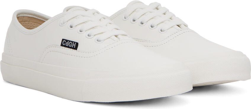Comme des Garçons Homme White Paneled Sneakers - Picture 2