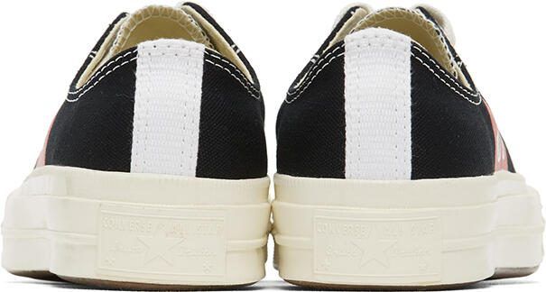 Comme des Garçons Play Black  White Converse Edition PLAY Chuck 70 Low-Top Sneakers - Picture 9