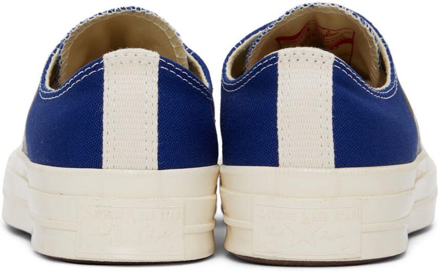 Comme des Garçons Play Blue Converse Edition Half Heart Chuck 70 Low Sneakers - Picture 2