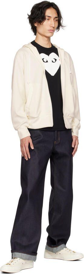 Comme des Garçons Play Off-White Converse Edition Half Heart Chuck 70 Low Sneakers - Picture 10