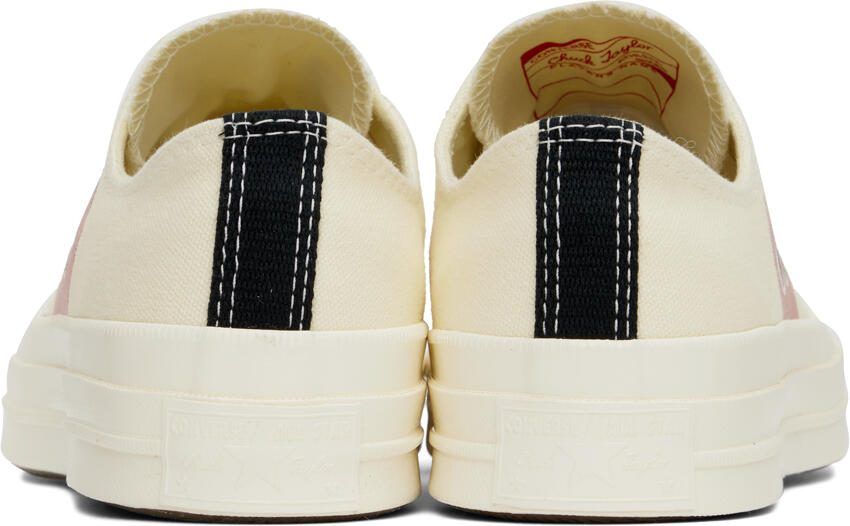 Comme des Garçons Play Off-White Converse Edition Half Heart Chuck 70 Low Sneakers - Picture 2