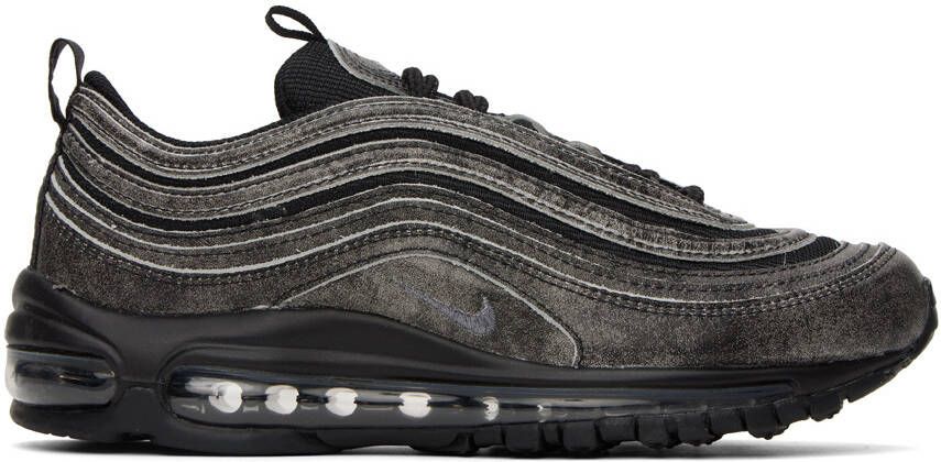 Comme des Garçons Homme Plus Black  Gray Nike Edition Air Max 97 Sneakers - Picture 4