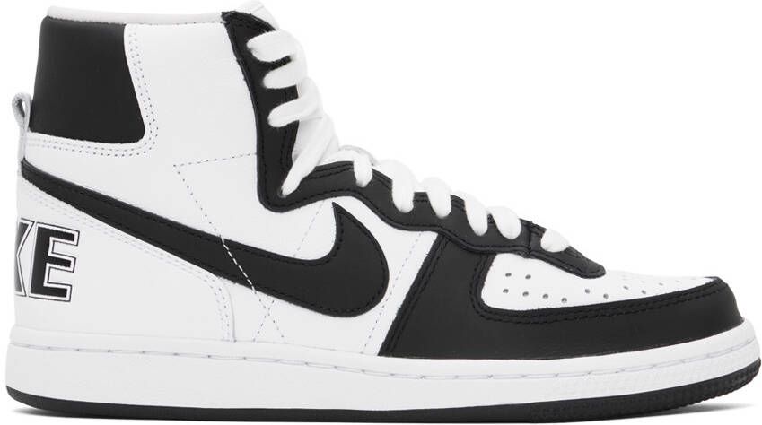 Comme des Garçons Homme Plus Black  White Nike Edition Terminator High Sneakers