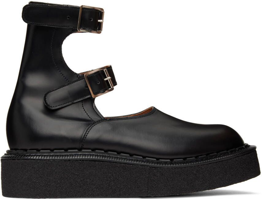 Comme des Garçons Homme Plus Black George Cox  John Moore Edition Double Strap Boots - Picture 4