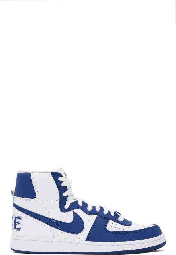 Comme des Garçons Homme Plus Blue  White Nike Edition Terminator High Sneakers