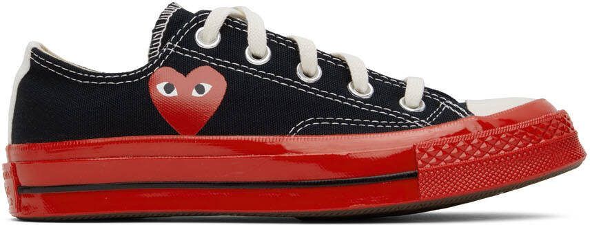 Comme des Garçons Play Off-White  Red Converse Edition Chuck 70 Low-Top Sneakers
