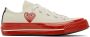 Comme des Garçons Play Off-White  Red Converse Edition Chuck 70 Low-Top Sneakers - Thumbnail 13