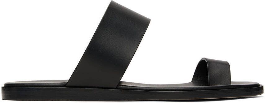 Common Projects Black Minimalist Sandals