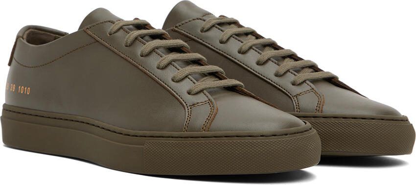 Common Projects Green Original Achilles Sneakers - Picture 2