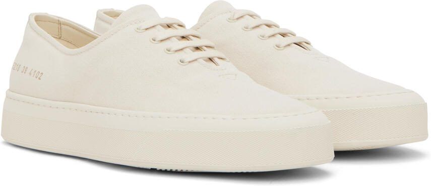 Common Projects Off-White Four Hole Sneakers - Picture 2